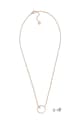 Кольє і сережки Skagen циркон золотий SKJB1018SET