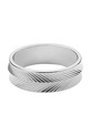 Кольцо Fossil Harlow Linear Texture JF04667040 серебрянный AA00