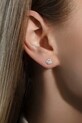 Strieborné náušnice Lilou Ginko 138/7/KOL/E/SR strieborná AA00