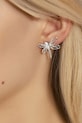 Серьги покрытые серебром Lilou Dragonfly 182/22/KOL/AZU/BIC/SR серебрянный AA00