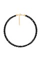 Lilou természetes kövekkel díszített karkötő aranyozott fekete 216/160/BRA/AGA/PO