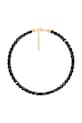Lilou természetes kövekkel díszített karkötő aranyozott fekete 216/160/BRA/AGA/PO