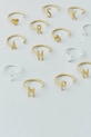 Аксессуары Серебряное кольцо с позолотой Design Letters 90601000H золотой
