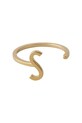 Δαχτυλίδι από επιχρυσωμένο ασήμι Design Letters ασήμι χρυσαφί 90601000S