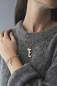 Позолоченный серебряный кулон Design Letters 90201001L золотой AA00