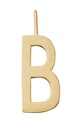 Design Letters pandantiv din argint placat cu aur argint aur 90201544B