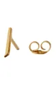 Design Letters cercel din argint placat cu aur