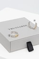 Trussardi cercei T-LOGO argintiu TJAXC69
