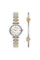 Hodinky a náramek Emporio Armani GIANNI T-BAR stříbrná AR80078SET
