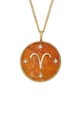 Náhrdelník Fossil JEWELRY přírodní kámen oranžová JF04838710