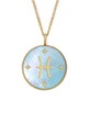Náhrdelník Fossil JEWELRY zirkonie modrá JF04848710