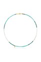 Náhrdelník s přírodními kameny Tous stříbro tyrkysová 1004273100