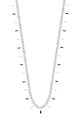 Lilou colier placat cu argint argintiu 248/400/LAN/NO2/CZA/SR