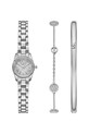 Michael Kors zegarek i bransoletki srebrny MK4948SET