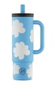 24bottles kubek termiczny Straw 800ml Blue niebieski Straw.800.Blue