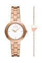 Armani Exchange zegarek i bransoletka złoty AX7175SET