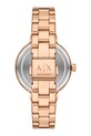 Armani Exchange zegarek i bransoletka AX7175SET złoty AA00