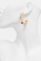 Akcesoria Guess kolczyki damskie ze stali nierdzewnej z cyrkoniami MAMOUNIA JUBE05.314JW złoty