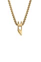 Diesel naszyjnik z zawieszką damski ze stali nierdzewnej złoty DX1670710