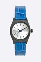 Nixon - Часовник Small Time Teller Black/Blue Gator син A5092131.SMALL