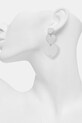 Lilou kolczyki damskie posrebrzane srebrny 258/58/KOL/3E/3/SR