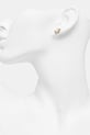 Doplnky Lilou náušnice dámske pozlátené Mini Icons 176/10/KOL/26/BIA/PO zlatá