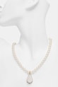 Doplnky Lilou náhrdelník dámsky Glamour 275/380/LAN/PEB/BIA/PO béžová