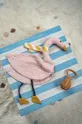 Detská plyšová hračka La Millou DouDou Swan POWDER PINK Dievčenský