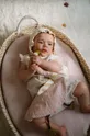 różowy La Millou przytulanka niemowlęca DouDou Swan POWDER PINK Dziewczęcy