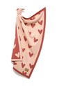 La Millou kocyk niemowlęcy HEARTBEAT PINK 140485.Lekki.Koc.Baweln czerwony AA00