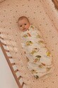 Pokrivač za povijanje beba od bambusa La Millou FROGS Proizvod za bebe roza 146106.Otulacz.Bamboo.F