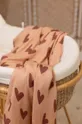 Одеяло для младенцев La Millou Velvet HEARTBEAT PINK Материал 1: 100% Хлопок Материал 2: 100% Полиэстер