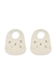 Liewood bavetă pentru bebeluși Tilda Printed Silicone Bib 2-Pack bej LW14795