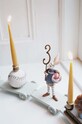 Konges Sløjd zestaw świec urodzinowych 20 PACK BIRTHDAY TRAIN CANDLES zielony KS1945