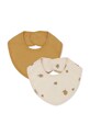 Детский слюнявчик Konges Sløjd 2 шт 2 PACK BIBS Для младенцев зелёный KS3552
