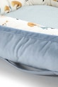 La Millou kokon niemowlęcy Best Nest Velvet HEARTBEAT BLUE MUSIC M 143904.Kokon.Best.Nest. niebieski