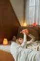 Liewood lampka nocna Winston Panda Night Light biały LW19945.9BYA