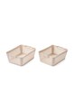 Liewood recipient de depozitare Makeeva Basket L 2-Pack 14,5 x 27,5 x 39,5 cm bej LW18216
