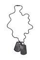 Diesel - Ogrlica DX0014040 crna AA00