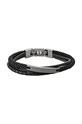 Fossil - Bransoletka skórzana JF03185793 czarny JF03185793