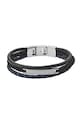 Fossil - Bratara de piele negru JF03186040