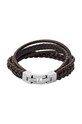 Fossil - Bőr karkötő JF03190040 barna AA00