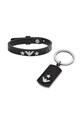 Emporio Armani - Kožený náramek černá EGS2685040