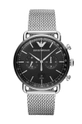 strieborná Emporio Armani - Hodinky AR11104 Pánsky