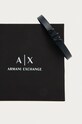 Armani Exchange - Кожаный браслет AXG0053001 чёрный AA00