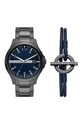 Armani Exchange - Zegarek i bransoletka AX7127 szary AX7127