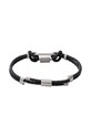 Emporio Armani - Bransoletka skórzana EGS2796040 czarny EGS2796040