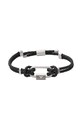 Emporio Armani - Bransoletka skórzana EGS2796040 EGS2796040 czarny AA00
