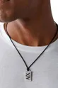 Ogrlica Armani Exchange  Prirodna koža, Nehrđajući čelik