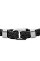 Δερμάτινο βραχιόλι Fossil JF04202040 μαύρο AA00